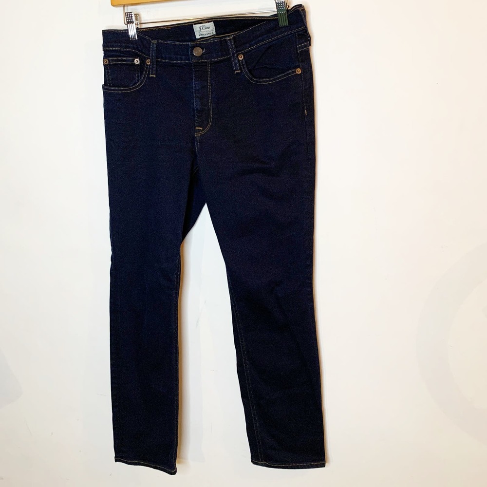 J.Crew Matchstick Straight Leg Jeans Mid Dark Blue